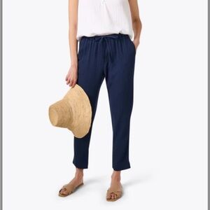 Xirena Jordyn Navy Cotton Gauze Pant